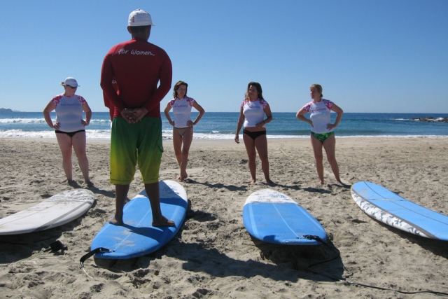 Entrenamiento de surf
